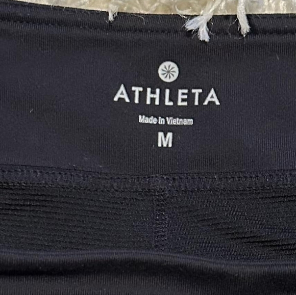 ATHLETA BLACK Spandex Skort Zippered Pocket Sz. Medium - Picture 6 of 7